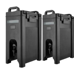 VEVOR Insulated Beverage Dispenser, 5 Gal/19L Hot And Cold Beverage Server With Spigot & Handle, Food-Grade Thermal Drink Dispenser, 2 Pack, Black -Aesthtic Interiors GUEST 7ca07b7b bb1a 4d5d 9976 eaca6ca989a0