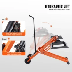VEVOR Lawn Mower Lift With Hydraulic Jack, 500 Lbs Weight Capacity, Solid Carbon Steel Lawn Mower Lift, Adjustable Movable Lawn Lifter, Orange -Aesthtic Interiors GUEST 7e3e2f5b a7ea 46e5 9f49 28d754a64a34