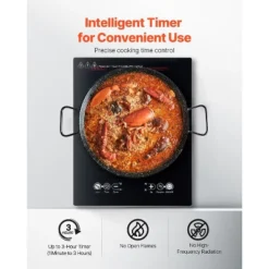 VEVOR Portable Induction Cooktop, 1800W Electric Induction Burner With 9 Temperature Settings, Countertop Induction Hot Plate With 3H Timer -Aesthtic Interiors GUEST 7f1c758b 4707 43f2 81f0 85e6f83a5660