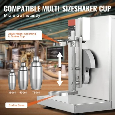 VEVOR Milkshake Maker Machine, 120W Commercial Milk Tea Shaker Machine, Single Head Milk Shake Mixer Machine, 0-180s Adjustable Milkshake Blender 3 VEVOR Milkshake Maker Machine, 120W Commercial Milk Tea Shaker Machine, Single Head Milk Shake Mixer Machine, 0-180s Adjustable Milkshake Blender - Image 3