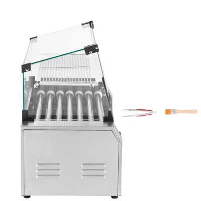 VEVOR Hot Dog Roller, 18 Hot Dog 7 Rollers, Stainless Steel Sausage Grill Cooker, 1200W Hot Dog Machine, Silver 8 VEVOR Hot Dog Roller, 18 Hot Dog 7 Rollers, Stainless Steel Sausage Grill Cooker, 1200W Hot Dog Machine, Silver - Image 8