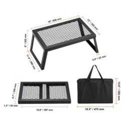 VEVOR Folding Campfire Grill, Heavy Duty Steel Mesh Grate, 18" Portable Camping Grates Over Fire Pit, Camp Fire Cooking Equipment 14 VEVOR Folding Campfire Grill, Heavy Duty Steel Mesh Grate, 18" Portable Camping Grates Over Fire Pit, Camp Fire Cooking Equipment -Aesthtic Interiors GUEST 7f8cba2f 1e66 4327 bba6 6e85138a2fae