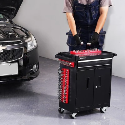 VEVOR Magnetic Socket Organizer Set, 3PCS Magnetic Socket Holder, 1/4'', 3/8'' & 1/2'' SAE Socket Trays With Clear Labels, Hold Up To 68PCS Standard 1 VEVOR Magnetic Socket Organizer Set, 3PCS Magnetic Socket Holder, 1/4'', 3/8'' & 1/2'' SAE Socket Trays With Clear Labels, Hold Up To 68PCS Standard