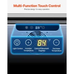 VEVOR 24-Inch Indoor/Outdoor Beverage Refrigerator, 150 QT Freestanding Or Undercounter Beverage Fridge, 180 Cans Built-in Beer Fridge, Black&Silver -Aesthtic Interiors GUEST 7fd735d2 a5f0 41c1 a1b0 188b915b9644