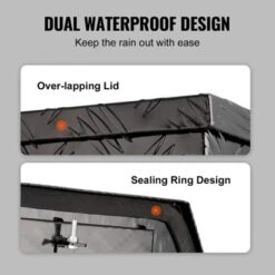 VEVOR Trailer Tongue Box, Aluminum Alloy Diamond Plate Tongue Box Tool Chest, Heavy Duty Trailer Box Storage With Lock And Keys, 39"x16.5"x12" -Aesthtic Interiors GUEST 7fe0c01b b2aa 4b20 b1a3 8d0e207f3258