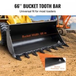 VEVOR Bucket Tooth Bar, 66'', Heavy Duty Tractor Bucket 8 Teeth Bar For Loader Tractor Skidsteer, 4560 Lbs Load-Bearing Capacity, Black 11 VEVOR Bucket Tooth Bar, 66'', Heavy Duty Tractor Bucket 8 Teeth Bar For Loader Tractor Skidsteer, 4560 Lbs Load-Bearing Capacity, Black -Aesthtic Interiors GUEST 802211b8 db3f 4ff3 b41a 109bfb4f8e21