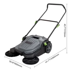 VEVOR Walk-behind Hand Push Floor Sweeper, 25.6" Sweeping Width Floor Sweeper Manual Non-Electric -Aesthtic Interiors GUEST 81da5bc9 97d9 46ee 9401 967cc2e0b26f