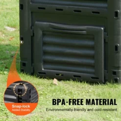 VEVOR Garden Compost Bin 80 Gal, BPA Free Composter, Large Capacity Outdoor Composting Bin With Top Lid And Bottom Door, Easy Assembling -Aesthtic Interiors GUEST 82569c03 5bc3 4342 8a28 254dcdc2fc45