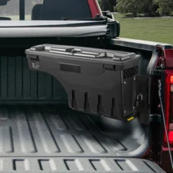 VEVOR Truck Bed Storage Box, Lockable Lid, Waterproof ABS Wheel Well Tool Box 6.6 Gal/20 L With Password Padlock, Compatible With Dodge Ram 1500