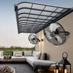 VEVOR Wall Mount Fan, 2 PCS 18 Inch Manual 360-Degree Tilt Adjustment, 3-speed High Velocity Max. 4000 CFM Industrial Wall Fan