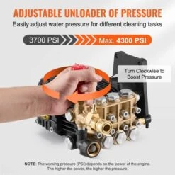 VEVOR Pressure Washer Pump, 1" Shaft Horizontal Triplex Plunger, 4300 PSI, 4.4GPM, Replacement Power Washer Pumps Kit With 5 Nozzles, Black -Aesthtic Interiors GUEST 82b9d17a 3cfc 45e9 af6a a712a2ccd61f