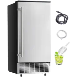 VEVOR Undercounter Built-in Ice Maker, 80 Lbs/Day Under Counter Ice Maker Machine With Reversible Door Stainless Steel,Freestanding Ice Maker,Silver -Aesthtic Interiors GUEST 82fbc21c 07bc 484c 88d8 8aeb3dd501f7