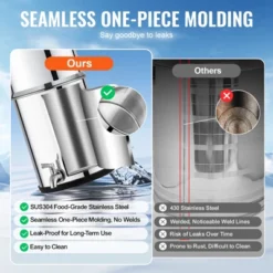 VEVOR Gravity-fed Water Filter System, 2.25G 304 Stainless-Steel Countertop System, Water Filtration System, Reduces Lead And Up To 99% Of Chlorine -Aesthtic Interiors GUEST 83e0b0cd d437 4eae 96cd 6b085f7540d4