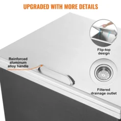 VEVOR Drop In Ice Chest, 28"L X 16"W X 17"H Stainless Steel Ice Cooler, Commercial Ice Bin With Hinged Cover, 40 Qt Outdoor Kitchen Ice Bar 12 VEVOR Drop In Ice Chest, 28"L X 16"W X 17"H Stainless Steel Ice Cooler, Commercial Ice Bin With Hinged Cover, 40 Qt Outdoor Kitchen Ice Bar -Aesthtic Interiors GUEST 8448547a e2b5 42bb 9e2b a0f483e4ebe1