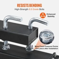 VEVOR Pallet Forks, 2000 Lbs Clamp On Pallet Forks, 43" Total Length Heavy Duty Pallet Forks With Adjustable Stabilizer Bar -Aesthtic Interiors GUEST 84c2310d 2ddd 4495 9858 7319859cd76c