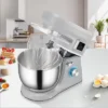 VEVOR Stand Mixer, 660W Electric Dough Mixer With 6 Speeds LCD Screen Timing, Tilt-Head Food Mixer With 7.4 Qt Stainless Steel Bowl, Dough Hook