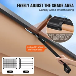 VEVOR 10'x13' Outdoor Retractable Pergola With Canopy, Aluminum Pergola With Retractable Canopy, Modern Pergola With Sun Shade Canopy, Beige -Aesthtic Interiors GUEST 85ffd82e f62e 41a7 9f15 bac694c87677