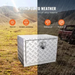 VEVOR Underbody Truck Box, 24"×14"×16" Pickup Storage Box, Heavy Duty Aluminum Diamond Plate Tool Box With Lock And Keys, Waterproof Trailer Storage -Aesthtic Interiors GUEST 8680e389 7d5a 4633 966f 85a3f576c255