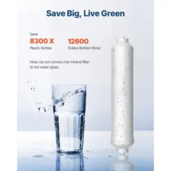 VEVOR Remineralization Filter, 1100 Gallons Remineralization Water Filter Replacement, 1/4" Quick Connect Mineral Filter, White 10 VEVOR Remineralization Filter, 1100 Gallons Remineralization Water Filter Replacement, 1/4" Quick Connect Mineral Filter, White -Aesthtic Interiors GUEST 875a6016 4d5f 4f5c 9935 833fad131513