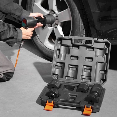 VEVOR Spindle Nut Socket Tool Kit, 1/2 Inch Drive 6 Piece Axle Hub Nut Socket Set,for Toyota,Ford,4WD Vehicles And GM Vehicles,with Storage Case Black 1 VEVOR Spindle Nut Socket Tool Kit, 1/2 Inch Drive 6 Piece Axle Hub Nut Socket Set,for Toyota,Ford,4WD Vehicles And GM Vehicles,with Storage Case Black