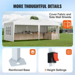 VEVOR Pop Up Canopy, 10 X 20 Ft, Instant Pop Up Gazebo Tent, Portable Easy Up Canopy With 3 Sidewalls & 2 Ventilated Windows -Aesthtic Interiors GUEST 888edba3 4e2e 4bf4 971e c40e4c39c9df