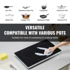 VEVOR Electric Cooktop, 24 Inch 2 Burners Built-in Electric Stove Top, 1800W Ceramic Top Radiant Cooktop With Glass Panel, Touch Control, Timer 11 VEVOR Electric Cooktop, 24 Inch 2 Burners Built-in Electric Stove Top, 1800W Ceramic Top Radiant Cooktop With Glass Panel, Touch Control, Timer -Aesthtic Interiors GUEST 8940ed44 09ef 4fd9 a078 8b6c60cf0a3b