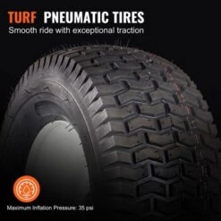 VEVOR Lawn Mower Tires With Rim, 16x6.5-8" Tubeless Tractor Tires, 2-Pack Tire And Wheel Assembly, Turf Pneumatic Tires, 3" Offset Hub, Black -Aesthtic Interiors GUEST 8967cd04 5b75 494d afde fd4286c1582f