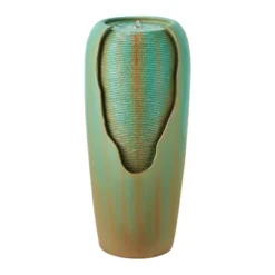 VEVOR Outdoor Water Fountain, 30.71 In Height Fountain And Waterfall, 1-Tier Floor Standing Glazed Jar Style Fountains With Light And Pump, Green 15 VEVOR Outdoor Water Fountain, 30.71 In Height Fountain And Waterfall, 1-Tier Floor Standing Glazed Jar Style Fountains With Light And Pump, Green -Aesthtic Interiors GUEST 8987fdd9 f976 4e30 afb9 d82f71a44244