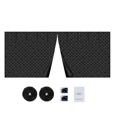 VEVOR Garage Door Screen For Winter, 16x7FT, Garage Door Insulation Kit, Magnetic Thermal Insulated Door Curtain With 300D Oxford Fabric, Black 8 VEVOR Garage Door Screen For Winter, 16x7FT, Garage Door Insulation Kit, Magnetic Thermal Insulated Door Curtain With 300D Oxford Fabric, Black - Image 8