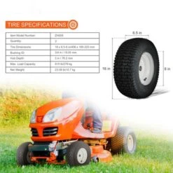 VEVOR Lawn Mower Tires With Rim, 16x6.5-8" Tubeless Tractor Tires, 2-Pack Tire And Wheel Assembly, Turf Pneumatic Tires, 3" Offset Hub, Black -Aesthtic Interiors GUEST 8a53a9c0 1345 4a95 8ba3 3c6256f58c13