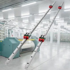 VEVOR Linear Rail HSR15-1500mm, 2pcs Linear Guideway Rail, 4X Square Type Carriage Bearing Blocks, Linear Rail Support For 15mm Slotted Bearings