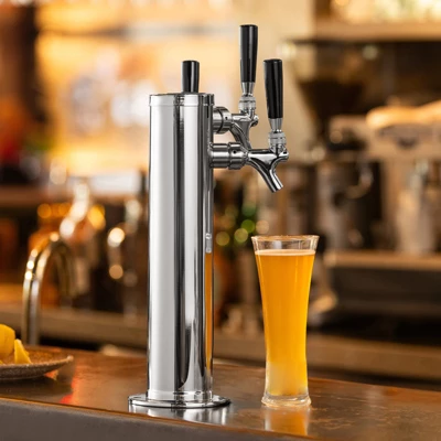 VEVOR Triple Taps Draft Beer Tower Dispenser, Stainless Steel Keg Beer Tower, Kegerator Tower Kit With Pre-Assembled Tubing 1 VEVOR Triple Taps Draft Beer Tower Dispenser, Stainless Steel Keg Beer Tower, Kegerator Tower Kit With Pre-Assembled Tubing