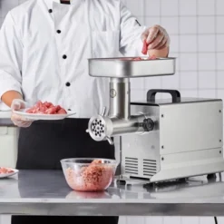 VEVOR Meat Grinder, 7 Lbs/Min Capacity Electric Meat Grinders With Blade, Grinding Plate, Sausage Maker, Stainless Steel Commercial Meat Mincer