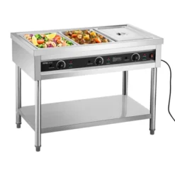 VEVOR 3-Pan Commercial Food Warmer,Electric Steam Table With Independent Temperature Control,450Wx3 Stainless Steel Buffet Catering Food Warmer,Silver 15 VEVOR 3-Pan Commercial Food Warmer,Electric Steam Table With Independent Temperature Control,450Wx3 Stainless Steel Buffet Catering Food Warmer,Silver -Aesthtic Interiors GUEST 8c9f06ec 2fb4 4dd1 bb01 cf66f6c59f57
