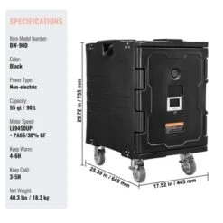 VEVOR Insulated Food Pan Carrier, 95 Qt Hot Box For Catering, Food Box Carrier With Buckle, Front Loading Food Warmer With Handles -Aesthtic Interiors GUEST 8cbb9c98 15a3 416c 8e72 0b2034ebd0ff