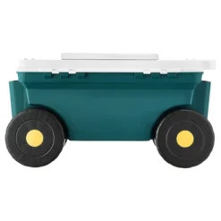 VEVOR Garden Scooter With Seat, 2 In 1 Rolling Garden Cart With Storage Bin, Outdoor Wagon With Handle, Green -Aesthtic Interiors GUEST 8d10458c 54d9 4f1b 8acd 32f55c67da38