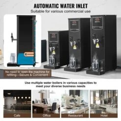 VEVOR Commercial Water Boiler, Electric Hot Water Dispenser With 316 Stainless Steel Heating Tube, 1500W Step-by-step Fast Heating 50L Per Hour -Aesthtic Interiors GUEST 8d9fdf5d 743a 4448 a5f2 dd012fe451a3
