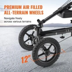 VEVOR Folding Knee Scooter, Aluminum Steerable Knee Walker With Height-Adjustable Handlebar & Knee Pad, 12" All-Terrain Wheels, Dual Brakes, 350LBS -Aesthtic Interiors GUEST 8e72d449 e840 4770 aa7b fd4430d684f8