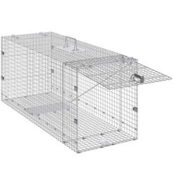 VEVOR Humane Live Animal Trap, Dimensions 50" X 20" X 26", Crafted From Galvanized Iron, Collapsible Design With Carrying Handle -Aesthtic Interiors GUEST 8e85eebb 1893 43f0 9342 9fb3036983eb