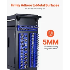 VEVOR Magnetic Socket Organizer Set, 3PCS Magnetic Socket Holder, 1/4'', 3/8'' & 1/2'' Metric Socket Trays With Clear Labels -Aesthtic Interiors GUEST 8ee68768 208f 4485 bd17 15ab0b4d60bb