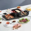 VEVOR Hot Pot with Grill, 2300W 2-in-1 Electric Smokeless Grill and Hot Pot, Removable Shabu-shabu Hotpot with Non-stick Pan, Black