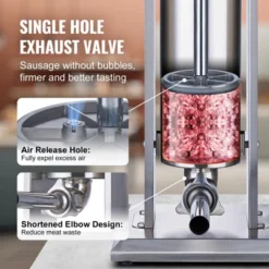 VEVOR Manual Sausage Stuffer, 7 L / 15 LBS Vertical Sausage Machine, Dual-Speed Meat Stuffer, Made Of Food-Grade 304 Stainless Steel, Silver 10 VEVOR Manual Sausage Stuffer, 7 L / 15 LBS Vertical Sausage Machine, Dual-Speed Meat Stuffer, Made Of Food-Grade 304 Stainless Steel, Silver -Aesthtic Interiors GUEST 900756a2 3a88 4d26 b464 f21fae9110ce