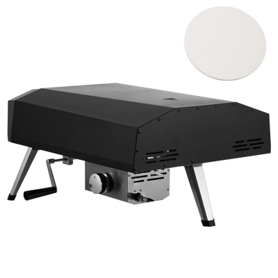 VEVOR Outdoor Pizza Oven, 13" Gas Fired Pizza Maker, Portable Outside Pizza Grill With Thickened Cordierite Pizza Stone, Waterproof Cover 8 VEVOR Outdoor Pizza Oven, 13" Gas Fired Pizza Maker, Portable Outside Pizza Grill With Thickened Cordierite Pizza Stone, Waterproof Cover - Image 8