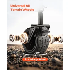 VEVOR Double Decker Wagon Collapsible, 400L Heavy Duty Folding Wagon Cart, Extended Long Garden Cart With All-Terrain Wheels, Black -Aesthtic Interiors GUEST 916d5240 c103 4b32 883b 574313ad0d90