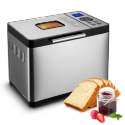 VEVOR Bread Maker, 19-in-1 2LB Dough Machine, Nonstick Ceramic Pan Automatic Breadmaker, 3 Loaf Sizes, 3 Crust Colors, Silver -Aesthtic Interiors GUEST 9170a76e 2bd6 4267 9754 4ac8eb7619eb
