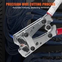 VEVOR Battery Cable Lug Crimping Tool, 10-1/0AWG With Cable Cutter And 48PCS Copper Ring Terminals, 6 Wire Sizes Crimping Die -Aesthtic Interiors GUEST 9191081b d9ae 488a b9f6 4b4b920571b6