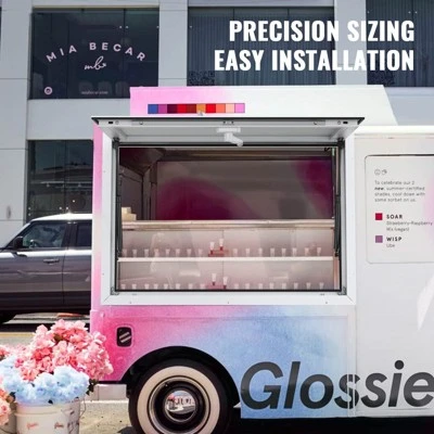 VEVOR Concession Window For Food Truck, 36"x24" Aluminum Alloy Food Truck Service Window, Up To 85 Degrees Stand Serving Window With Awning Door 2 VEVOR Concession Window For Food Truck, 36"x24" Aluminum Alloy Food Truck Service Window, Up To 85 Degrees Stand Serving Window With Awning Door - Image 2