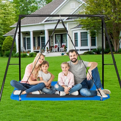 VEVOR Platform Swing, 60 Inch Platform Tree Swing For Kids And Adults, 700lbs Weight Capacity Outdoor Swing, 900D Oxford Fabric Swing Seat 1 VEVOR Platform Swing, 60 Inch Platform Tree Swing For Kids And Adults, 700lbs Weight Capacity Outdoor Swing, 900D Oxford Fabric Swing Seat