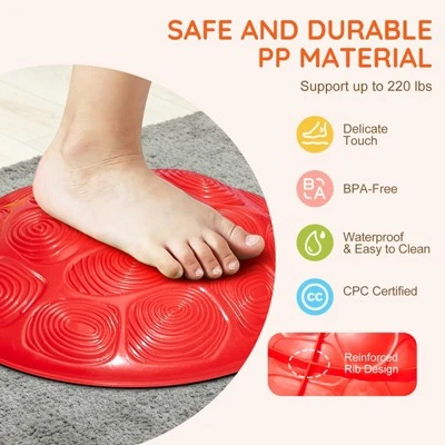 VEVOR Turtle Balance Stepping Stones, 6 PCS, Up To 220 Lbs Kids Turtle Jumping Stones Steps Stones, Toys For Children Aged 3 4 5 6 7 8+ 5 VEVOR Turtle Balance Stepping Stones, 6 PCS, Up To 220 Lbs Kids Turtle Jumping Stones Steps Stones, Toys For Children Aged 3 4 5 6 7 8+ - Image 5