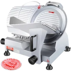 VEVOR 240W Commercial Meat Slicer, Electric Deli Food Slicer, 10" Carbon Steel Blade Electric Food Slicer, 350-400RPM Meat Slicer, 0 - 0.47 Inch -Aesthtic Interiors GUEST 924ec792 2682 4b6b a935 f3ba662813ca